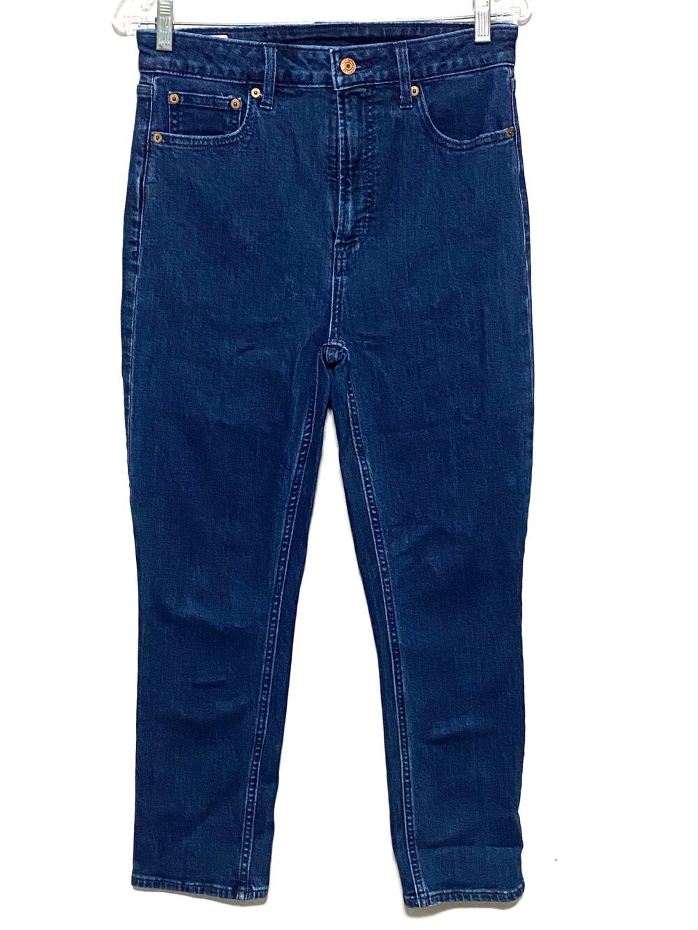 Gap Vintage Slim Sky High Jeans Women 29 8R Blue Dark Indigo Stretch Y2K Classic